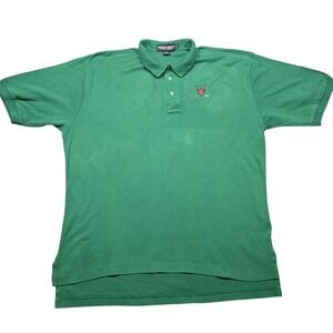 Polo Golf Ralph Lauren‎ Polo Shirt Mens XL Green Crest Embroidered Golf Classic